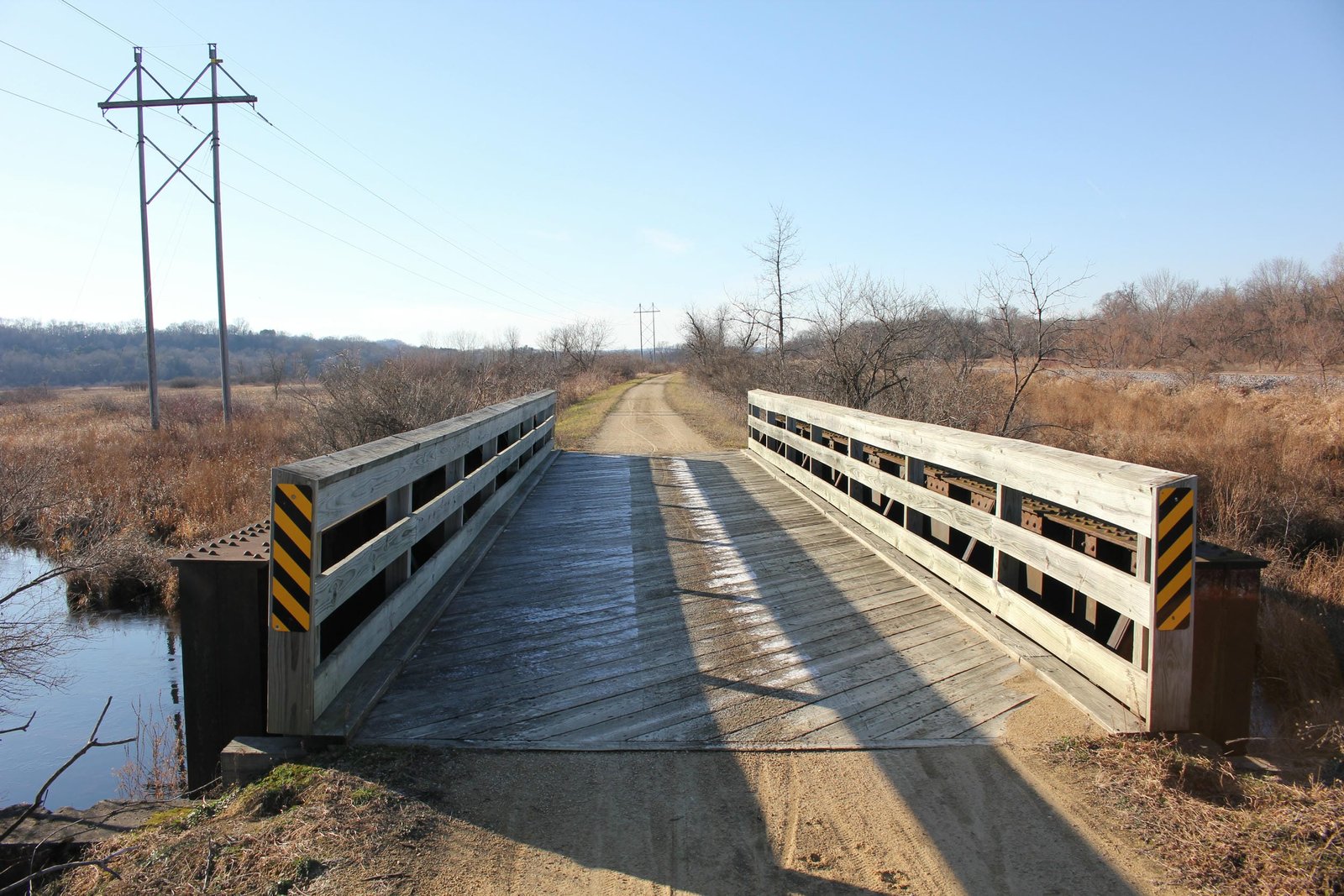 Looking west